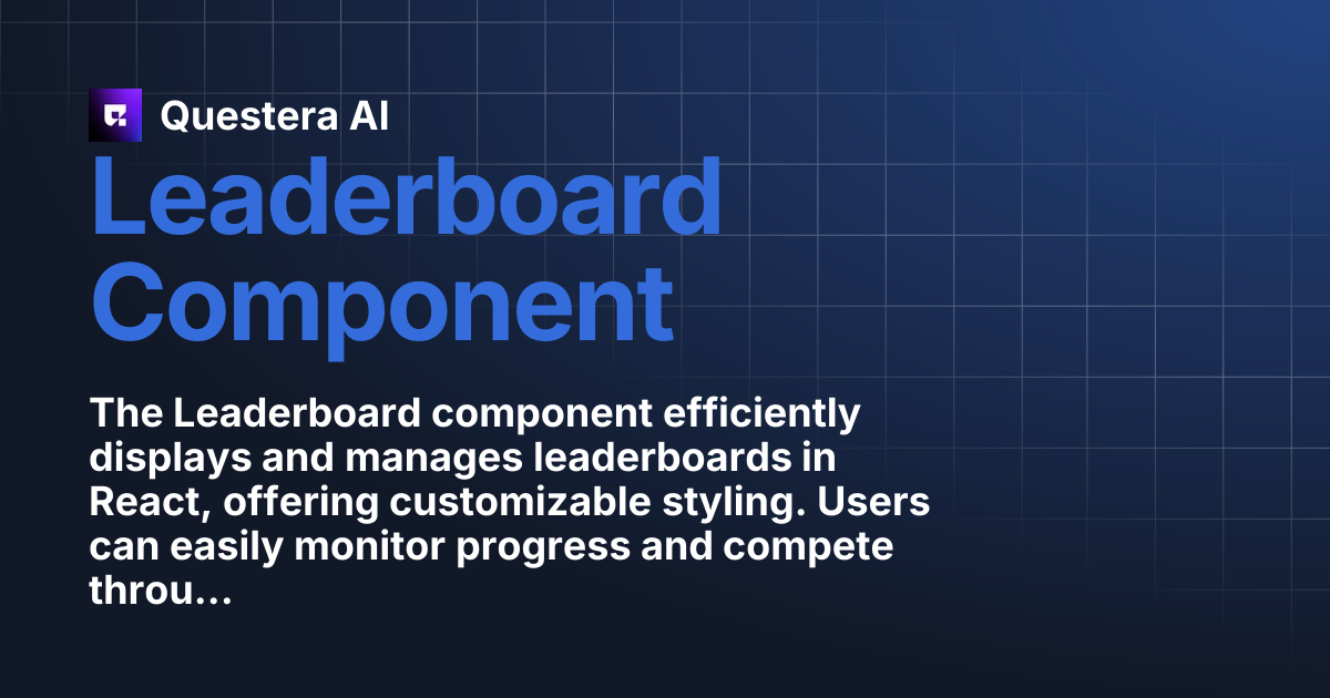 Leaderboard Component | Questera AI